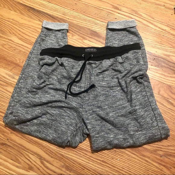 LPD Forever21 + grey knit jogger sweat pants 2x - Picture 2 of 5